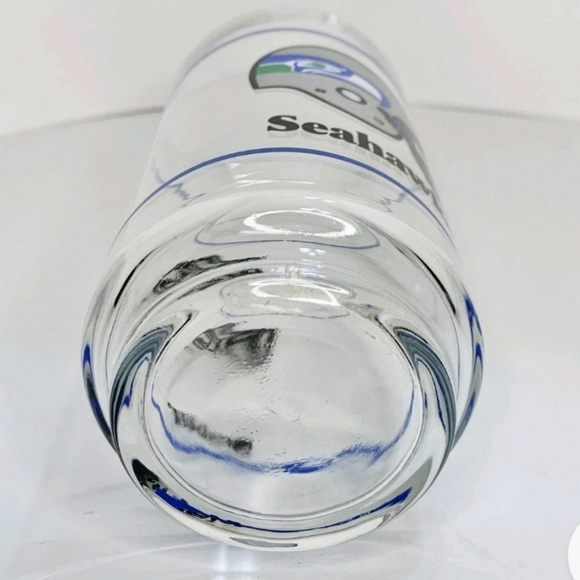 Vintage Seahawks NFL Mobil 16oz Tumbler Glass - Picture 3 of 3